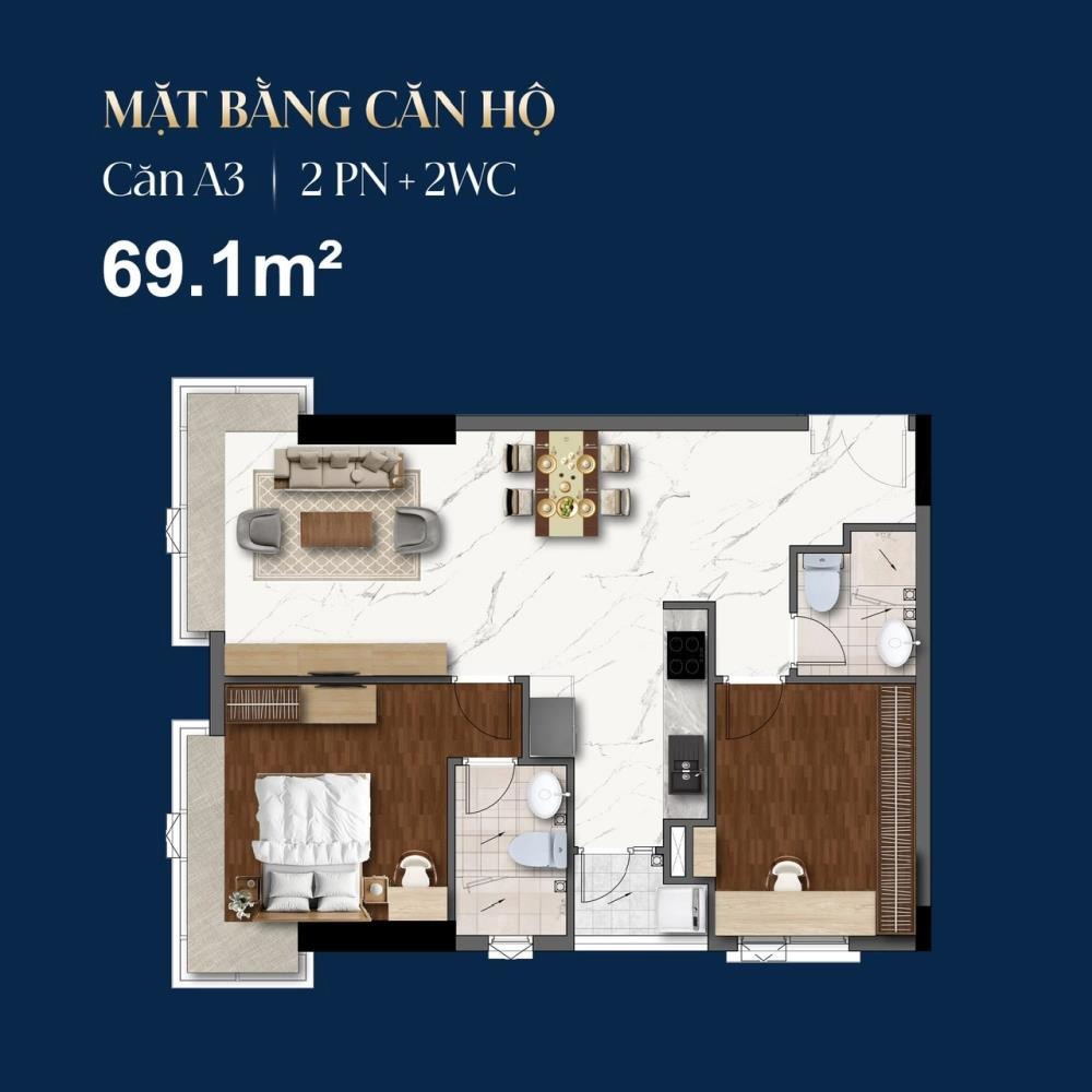 Bán Căn Hộ Terra Luxury Bình Chánh - 79m2 - 4.4 Tỷ - View Đẹp
