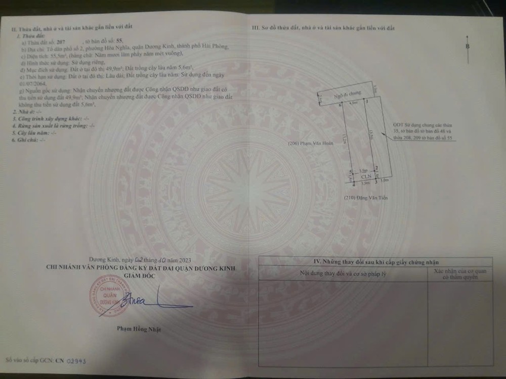 Lô góc 55,5m² – Phố Sông He, gần Vinhomes Dương Kinh – Giá chỉ 1,2 tỷ ZALO 0567 222 555