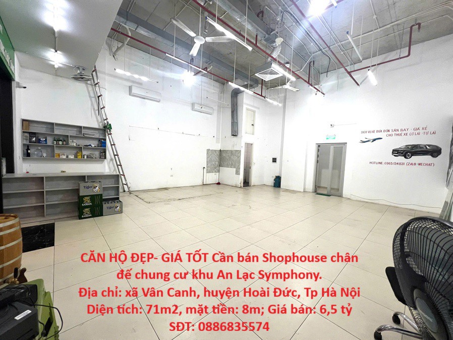 CĂN HỘ ĐẸP- GIÁ TỐT Cần bán Shophouse chân đế chung cư khu An Lạc Symphony