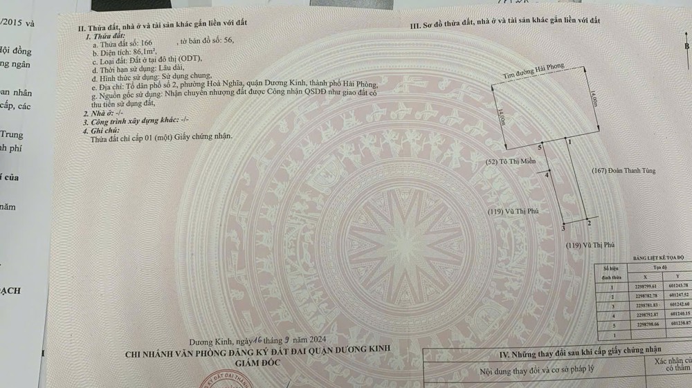 Mặt đường 28m Dương Kinh – lô hiếm 86m² giá chỉ 4.x tỷ  ZALO 0567 222 555