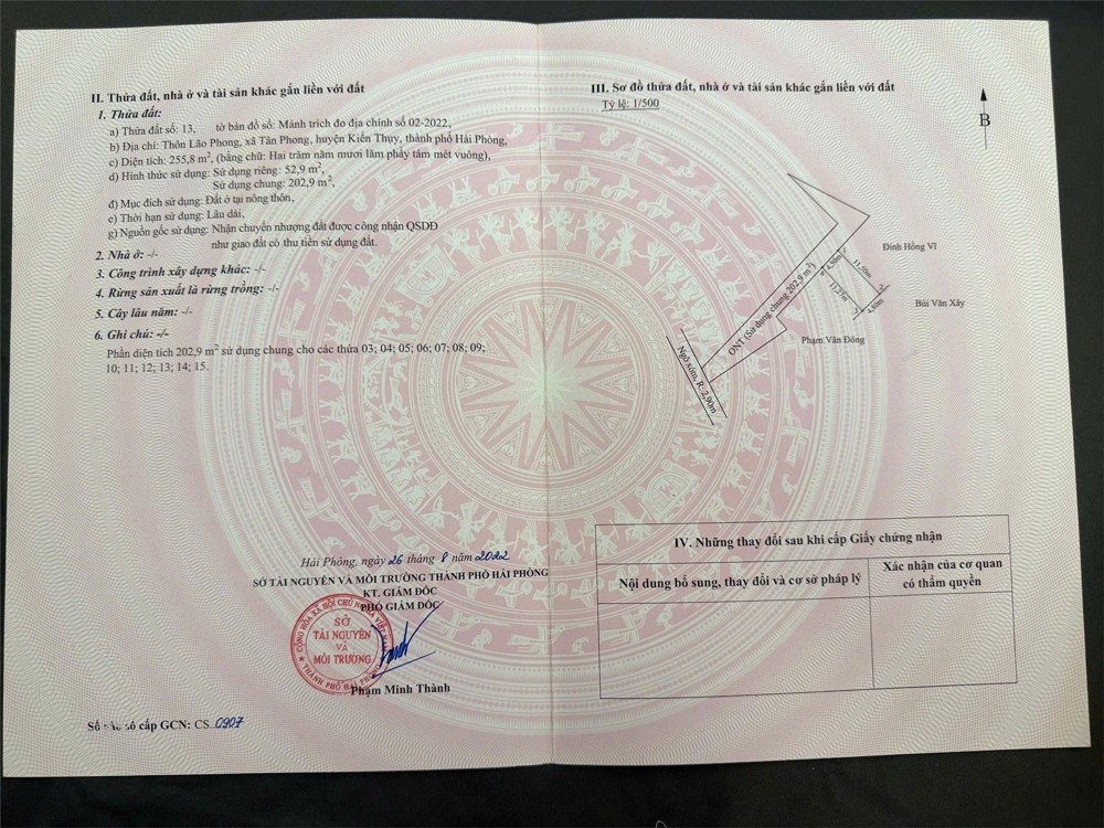 Đất ô tô vào tận nơi – Trung tâm Tân Phong, Kiến Thụy  Giá chỉ nhỉnh 6xx triệu  ZALO 0567 222 555