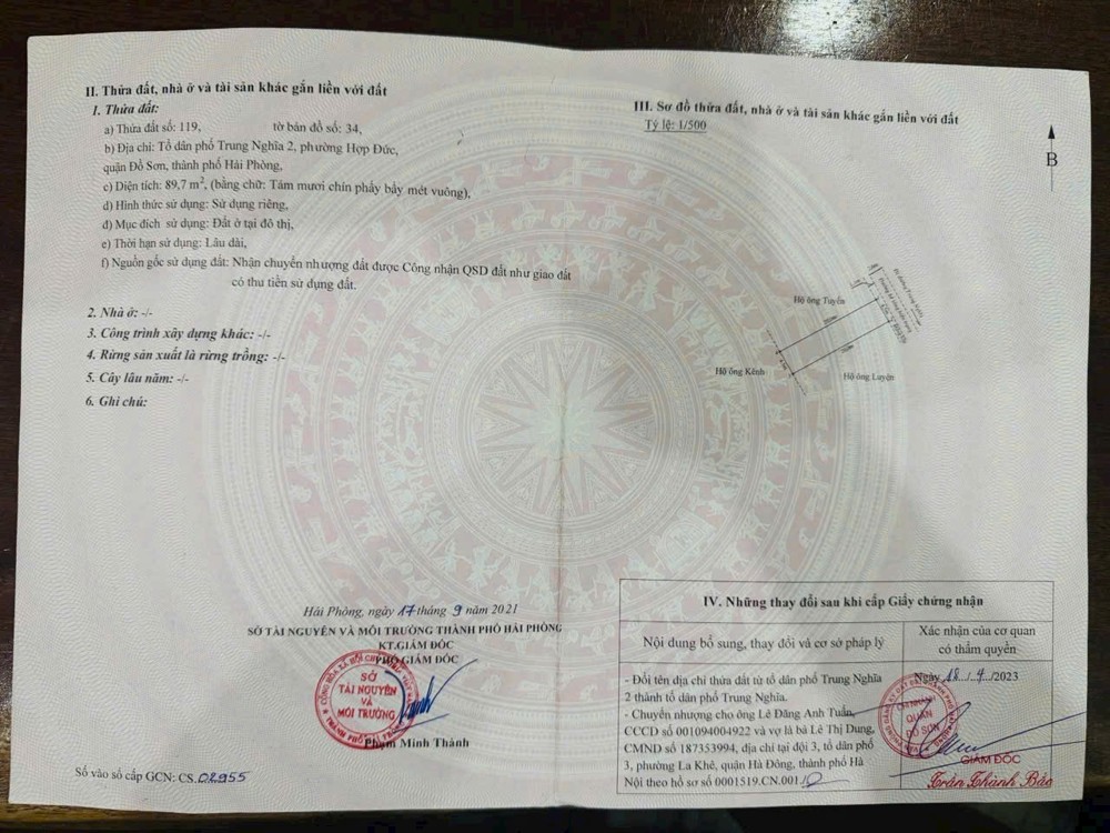Bán lô đất giá hiếm TDP Trung Nghĩa – Đồ Sơn, chỉ 1,9x tỷ  ZALO 0567 222 555