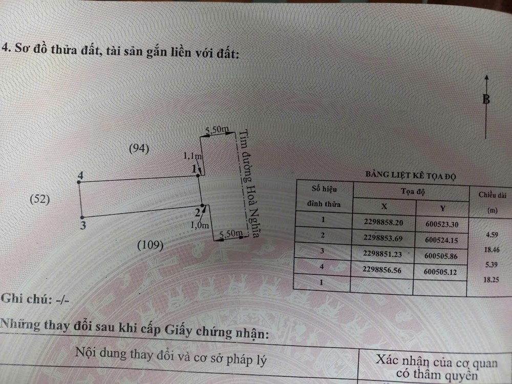 Lô mặt đường Hòa Nghĩa – sát Vinhomes Dương Kinh, giá chỉ 3.x tỷ  ZALO 0567 222 555