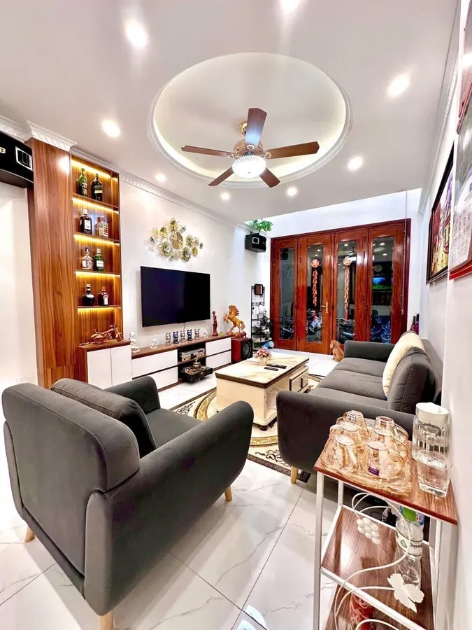 NHÀ MỚI- ĐẸP Phố Bồ Đề 34m2 X 6 Tầng MT 3.8M, 8.85 Tỷ Long Biên Hà Nội