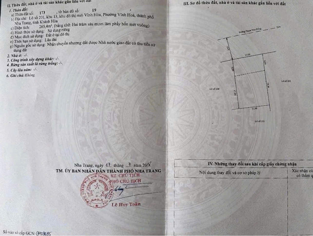 Bán Đất Mặt Tiền Phạm Văn Đồng Ngang 11m – Gần Bến Du Thuyền Nha Trang