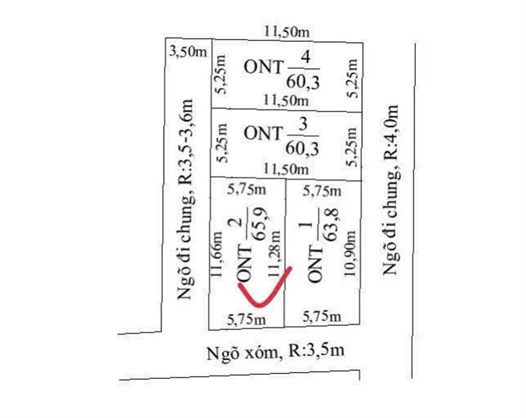LÔ GÓC GIÁ TỐT GẦN KCN NGŨ PHÚC – CHỈ HƠN 1 TỶ  ZALO 0567 222 555