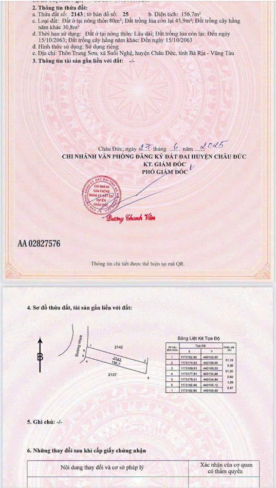 Chủ e cần bán 2 lô đất liền kề, mặt tiền đường nhựa, thuộc xã suối nghệ( ngãi giao mới