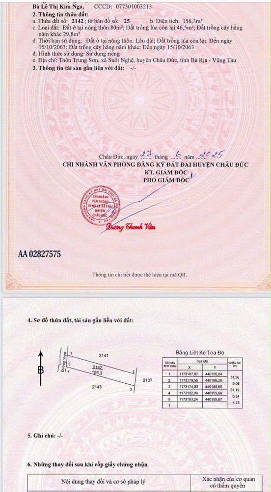 Chủ e cần bán 2 lô đất liền kề, mặt tiền đường nhựa, thuộc xã suối nghệ( ngãi giao mới