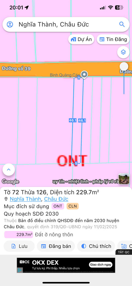 Chủ cần bán 1 nền nhà đ39 nghĩa thành hcm