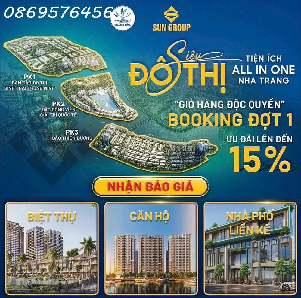 MỞ BÁN ĐẠI ĐÔ THỊ DỰ ÁN KHU ĐÔ THỊ HỖN HỢP TẠI NHA TRANG