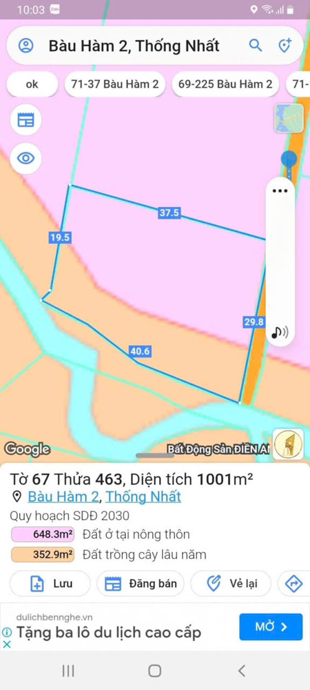 Chỉ 1.68 tỷ (bớt lộc) - Bán Vườn Chôm Chôm Xã Bàu Hàm 2 - Thống nhất - Đồng Nai