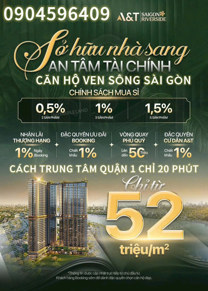 A&T SAIGON RIVERSIDE – CĂN HỘ RESORT BÊN SÔNG, CHỈ TỪ 1,9 TỶ - THUẬN AN, BÌNH DƯƠNG