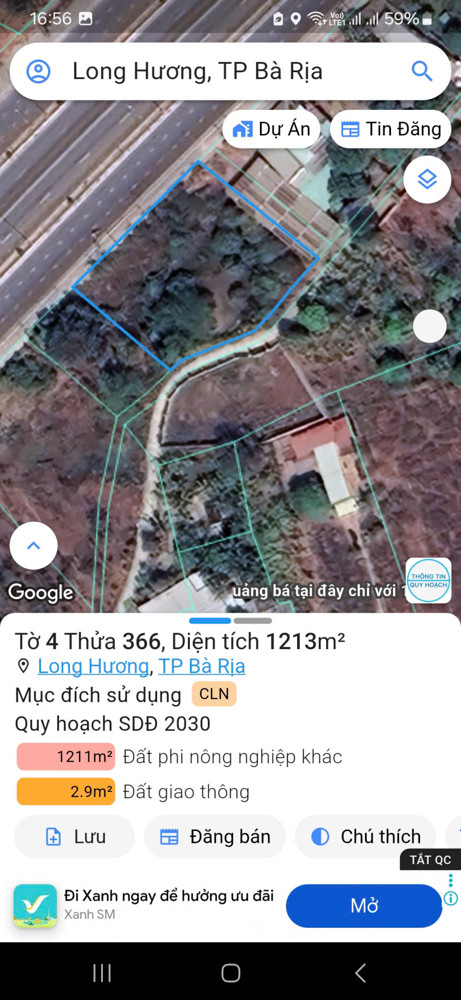 Cần bán đất nền tại Quốc Lộ 51B (QL56 tuyến tránh), Long Hương, Bà Rịa, Bà Rịa Vũng Tàu