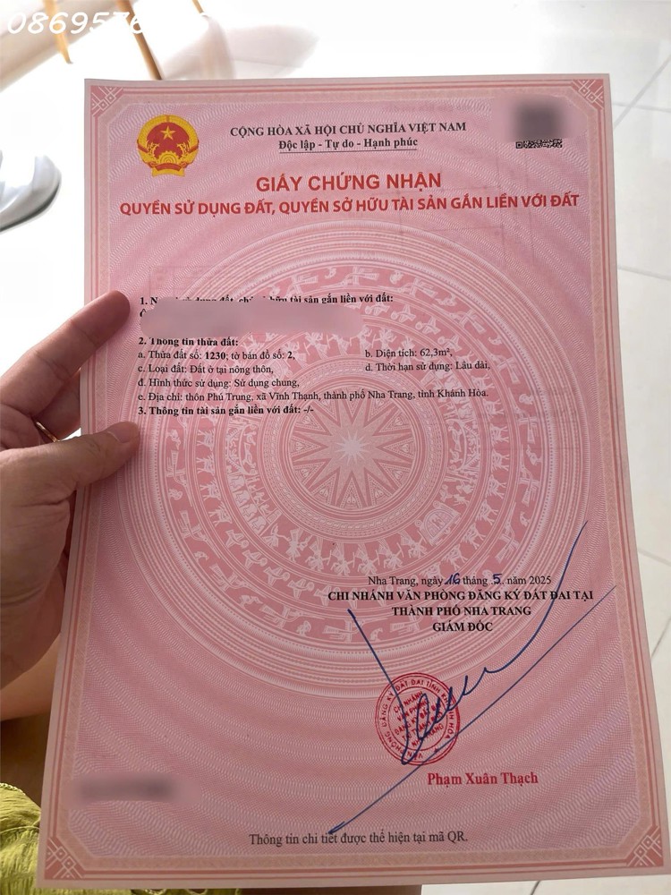 BÁN ĐẤT GIÁ RẺ TẠI PHƯỜNG TÂY NHA TRANG, KHÁNH HOÀ