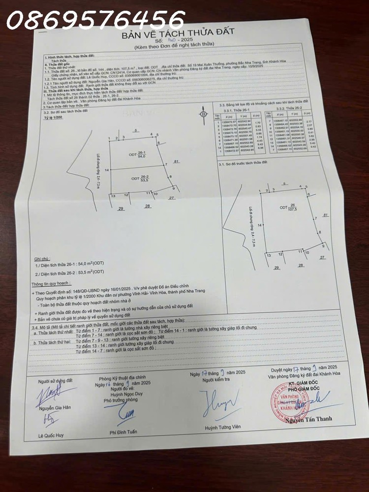 BÁN LÔ ĐẤT Ở NGAY HẺM MAI XUÂN THƯỞNG, TP.BIỂN KHÁNH HOÀ