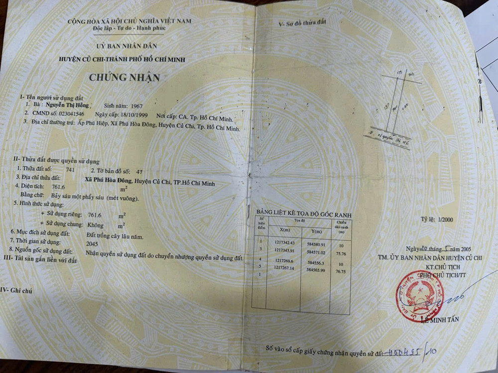 BÁN GẤP ĐẤT 2 MẶT TIỀN NGUYỄN THỊ NÊ, PHÚ HÒA ĐÔNG, CỦ CHI