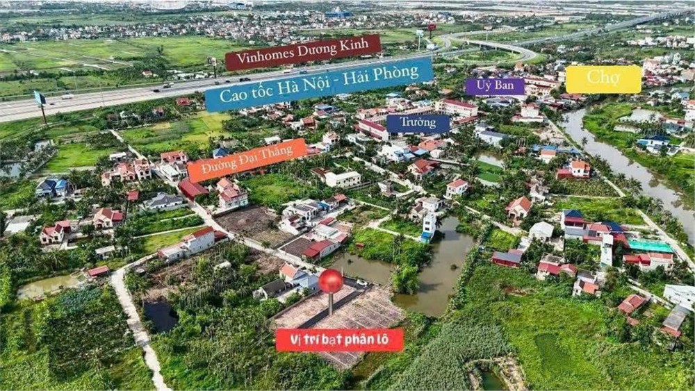 Đất Hòa Nghĩa – ngõ ô tô, gần Vinhomes Dương Kinh giá chỉ 1.x tỷ  ZALO 0567 222 555