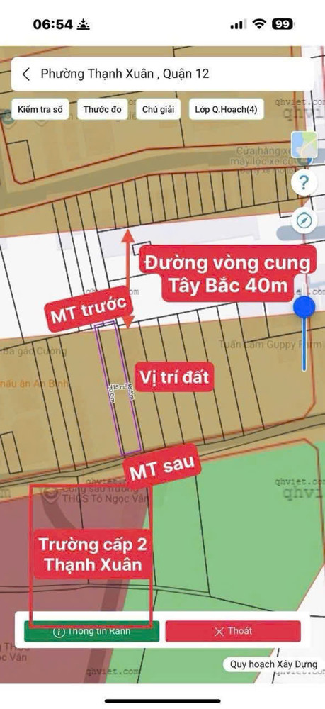 SIÊU PHẨM ĐẤT 2MT ĐƯỜNG VÒNG CUNG TÂY BẮC  ĐỐI DIỆN TRƯỜNG TÔ NGỌC VÂN