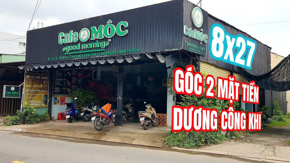 LÔ GÓC (8.5x24) 2MT DƯƠNG CÔNG KHI, XUÂN THỚI THƯỢNG, HÓC MÔN