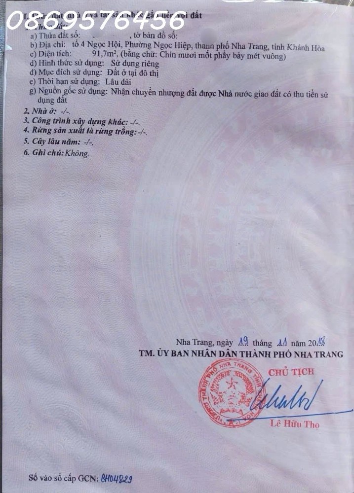 BÁN NHÀ PHỐ TẠI NHA TRANG, KHÁNH HOÀ