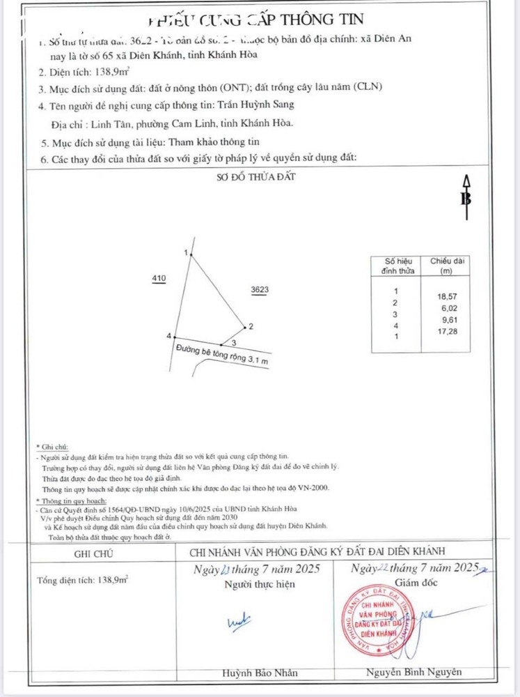 BÁN NHÀ KHU ĐÔ THỊ PHÚ AN NAM, DIÊN KHÁNH, KHÁNH HOÀ