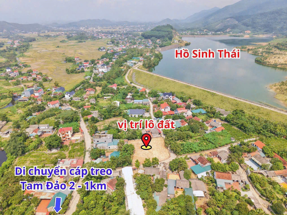 Cần bán lô góc 2 mặt tiền khu du lịch Tây Thiên – Tam Đảo, Vĩnh Phúc