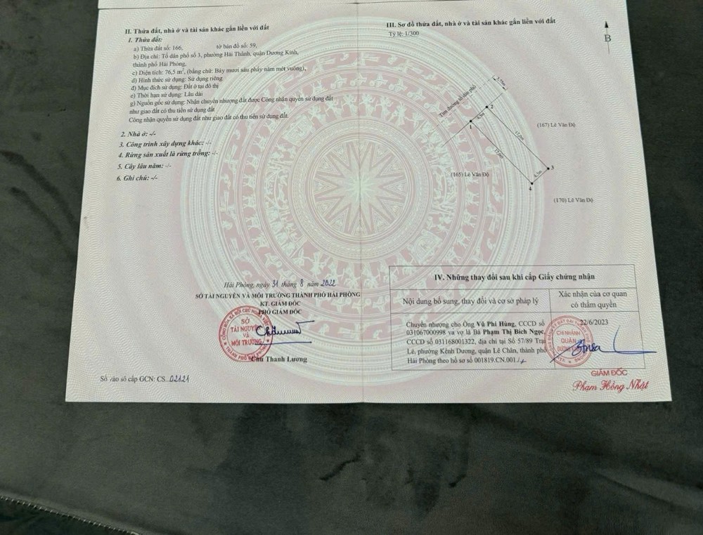 Bán lô đất hiếm Hải Thành 2 – Dương Kinh, đường nhựa 10m, giá chỉ 2.x tỷ! ZALO 0567 222 555