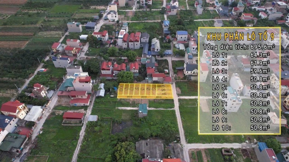 BÁN ĐẤT TỔ 10 (ẤP TRE, XÃ QUANG MINH, HN)-ÔTÔ VÀO ĐẤT, 100% THỔ CƯ, GIÁ ĐẦU TƯ (chỉ 2.6tỷ/lô) BÁN ĐẤT TỔ 10 (ẤP TRE, XÃ QUANG MINH, HN)-ÔTÔ VÀO ĐẤT, 100% THỔ CƯ, GIÁ ĐẦU TƯ (chỉ 2.6tỷ/lô)