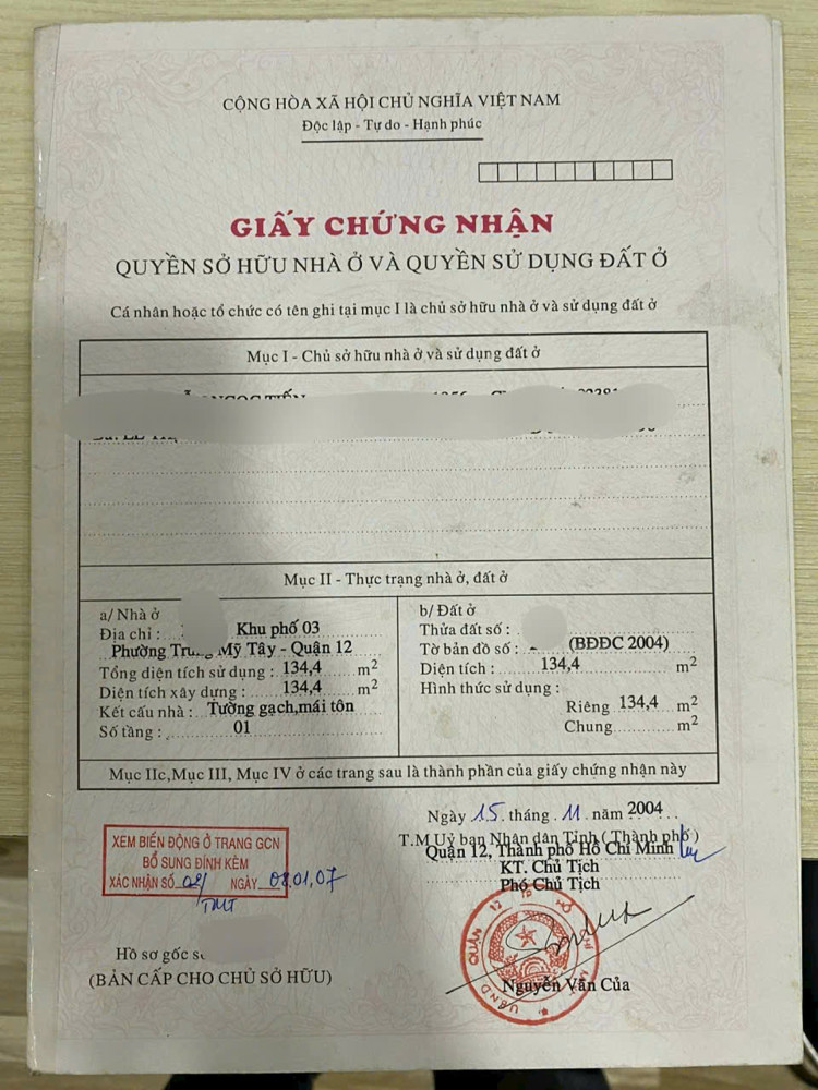 GIÁ QUÁ TỐT – NHÀ (10.6X13) GÓC 2 MẶT TIỀN TRUNG TÂM Q12 – CHỈ 6,19 TỶ GIÁ QUÁ TỐT – NHÀ (10.6X13) GÓC 2 MẶT TIỀN TRUNG TÂM Q12 – CHỈ 6,19 TỶ