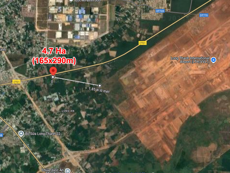Giảm sốc 46 tỷ! 4.7Ha Đất SHR Sát sân bay Long Thành – Long An Đồng Nai SSS Giảm sốc 46 tỷ! 4.7Ha Đất SHR Sát sân bay Long Thành – Long An Đồng Nai SSS