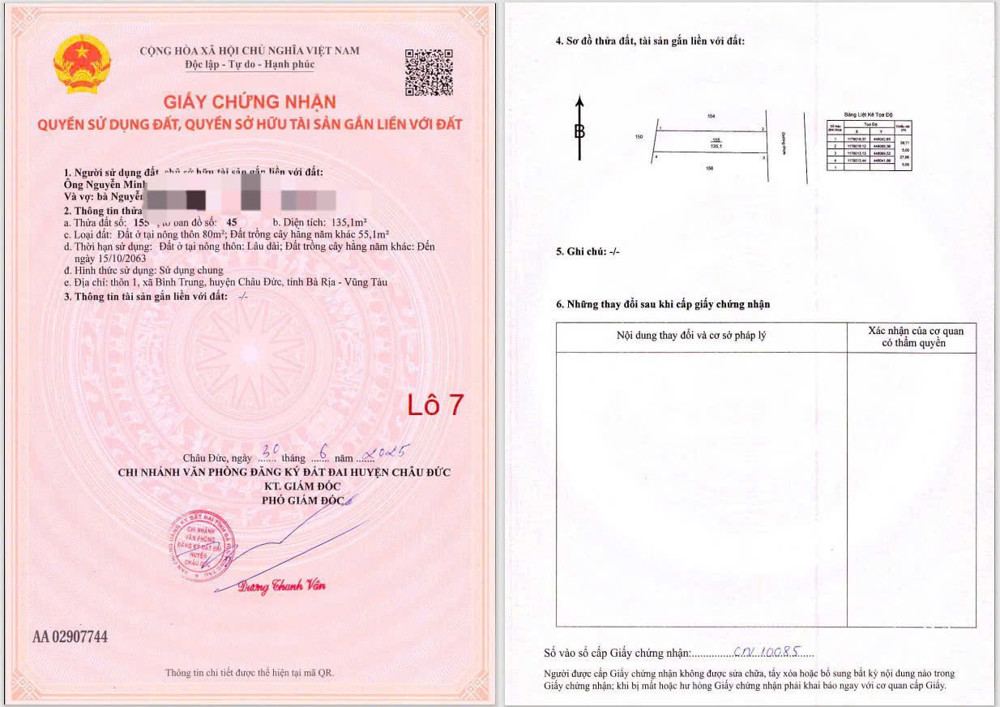 Chủ cần bán gấp 4 lô liền kề tọa lạc tại xã bình giã huyện châu Đức khu dân cư đường nhựa 7 mét Chủ cần bán gấp 4 lô liền kề tọa lạc tại xã bình giã huyện châu Đức khu dân cư đường nhựa 7 mét