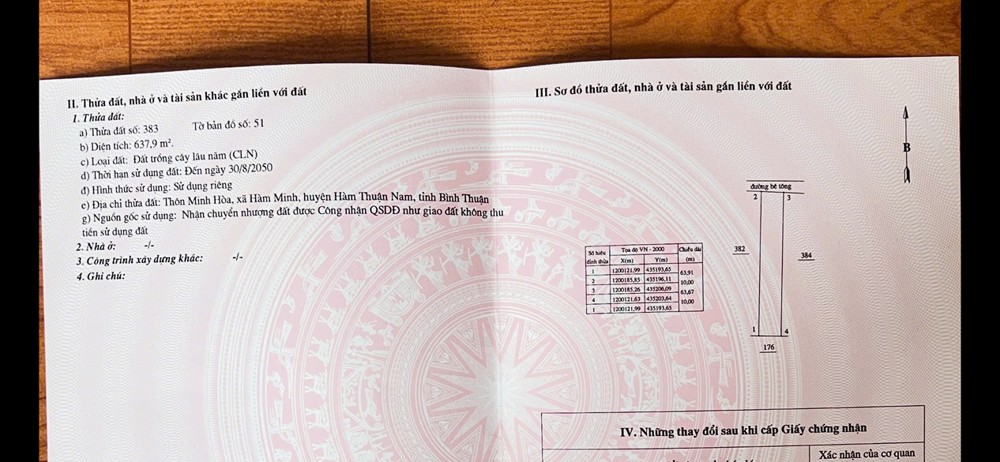 HOT HOT - CẦN BÁN 3 LÔ ĐẤT  TẠI xã hàm minh, huyện Hàm Thuận Nam, tỉnh Bình Thuận HOT HOT - CẦN BÁN 3 LÔ ĐẤT  TẠI xã hàm minh, huyện Hàm Thuận Nam, tỉnh Bình Thuận