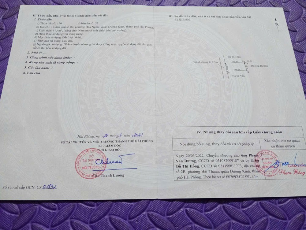 Bán lô đất 51,4m² ngõ 92 Hải Phong – gần Vinhomes Dương Kinh, giá chỉ 9xx triệu! ZALO 0567 222 555 Bán lô đất 51,4m² ngõ 92 Hải Phong – gần Vinhomes Dương Kinh, giá chỉ 9xx triệu! ZALO 0567 222 555