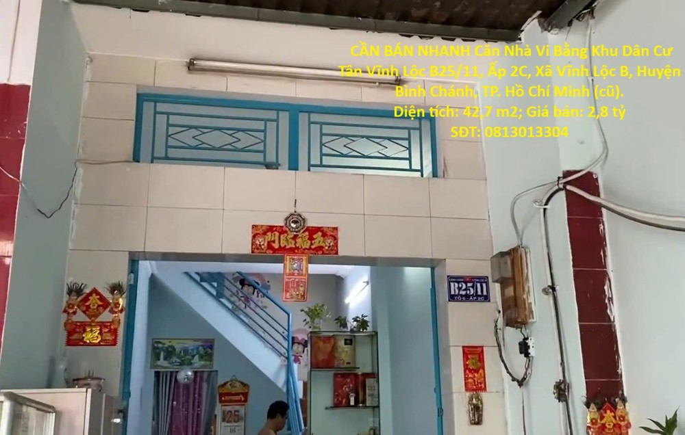 NHÀ VỊ TRÍ ĐẸP- GIÁ TỐT CẦN BÁN NHANH Căn Nhà Vi Bằng Khu Dân Cư Tân Vĩnh Lộc (Vĩnh Lộc B cũ) NHÀ VỊ TRÍ ĐẸP- GIÁ TỐT CẦN BÁN NHANH Căn Nhà Vi Bằng Khu Dân Cư Tân Vĩnh Lộc (Vĩnh Lộc B cũ)