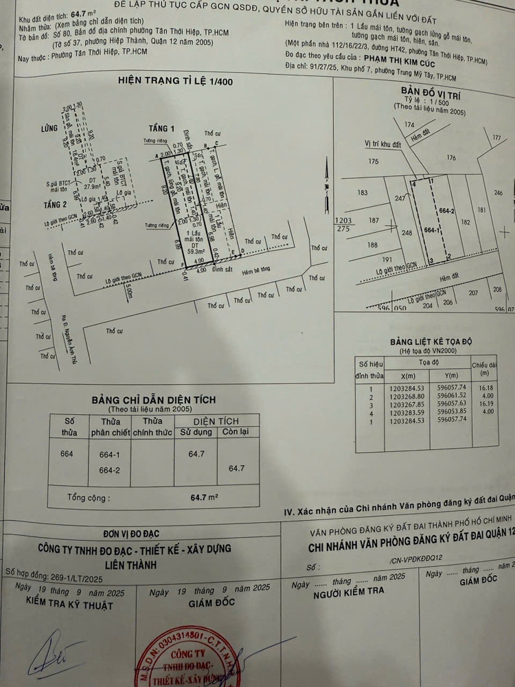 BÁN CẶP ĐẤT ĐẸP TRẦN THỊ HÈ, HIỆP THÀNH, Q12 – FULL THỔ – GIÁ CHỈ 4.2 TỶ/LÔ