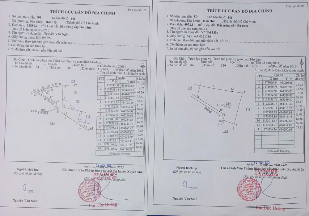 3ha 500m mt đường cách ủy xã hòa hội 1km , phủ hồng 1/2 ,