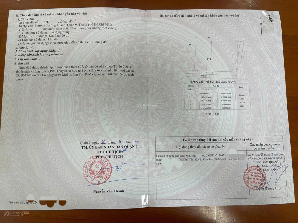 Bán đất chính chủ 55/9/8 Lò Lu, Trường Thạnh, Quận 9, Hồ Chí Minh