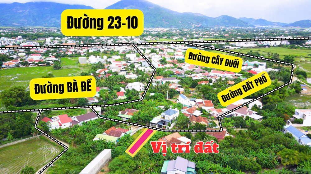 cần bán lô đất Diên an-Diên khánh- Nha Trang Dt:254m có thổ ngang 5m nở hậu 7,6m Đường bê tông 6m