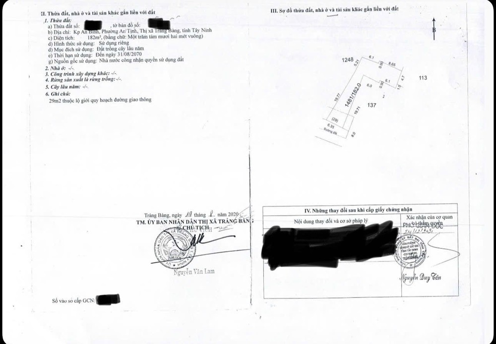 CHÍNH CHỦ CẦN BÁN LÔ ĐẤT ĐẸP – GIÁ ĐẦU TƯ Tại Xã An Tịnh, Huyện Trảng Bàng, Tây Ninh