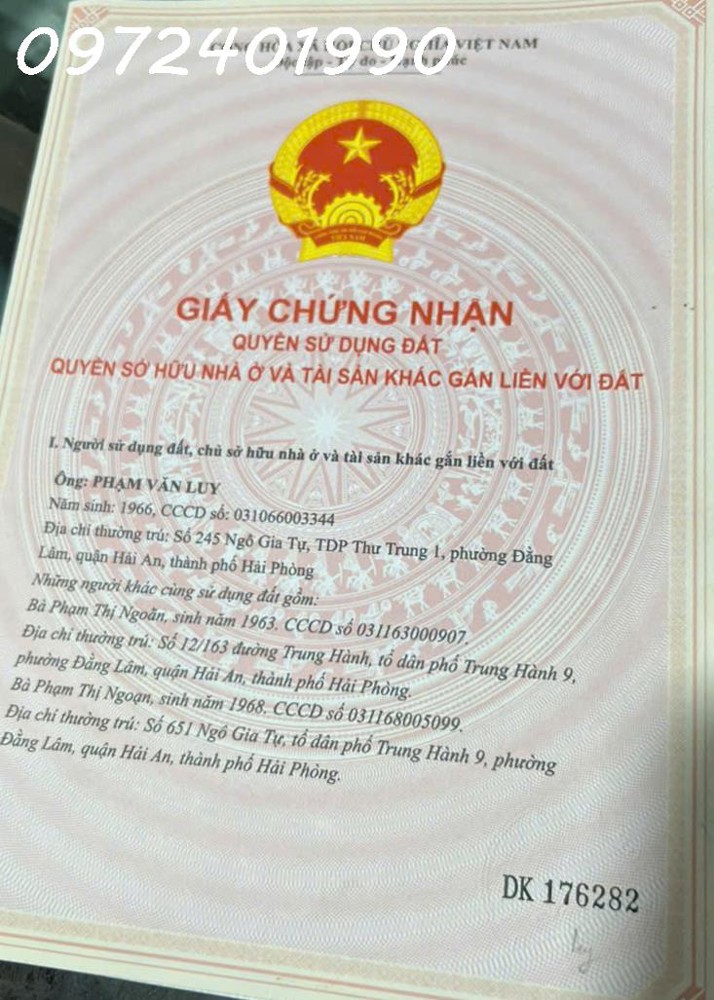 Chính nhà gửi bán kiệt tác căn nhà mặt đường Ngô Gia Tự , 196m giá bán 90tr/m