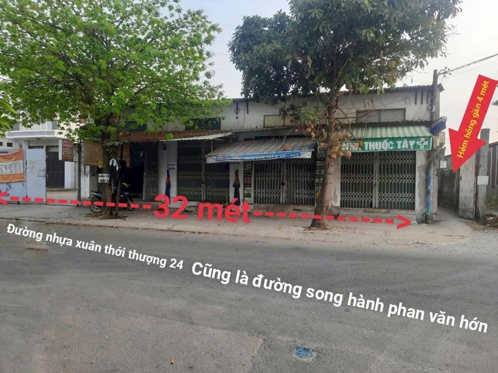 Bán nhà mặt tiền 32x44m giá 50 tỷ Đường Xuân Thới Thượng 24