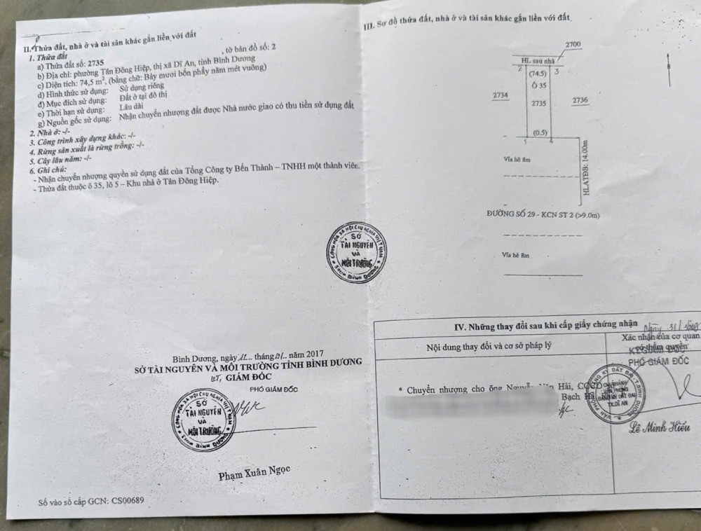 CHÍNH CHỦ Cần Bán 2 Căn Nhà Vị Trí Đắc Địa Tại Thành phố Dĩ An, Bình Dương