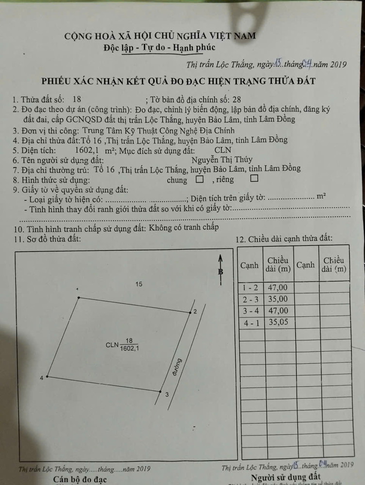 ĐẤT ĐẸP - GIÁ TỐT - Bán  Lô Đất Tiềm Năng Tại Thị Trấn Lộc Thắng Bảo Lâm, Lâm Đồng