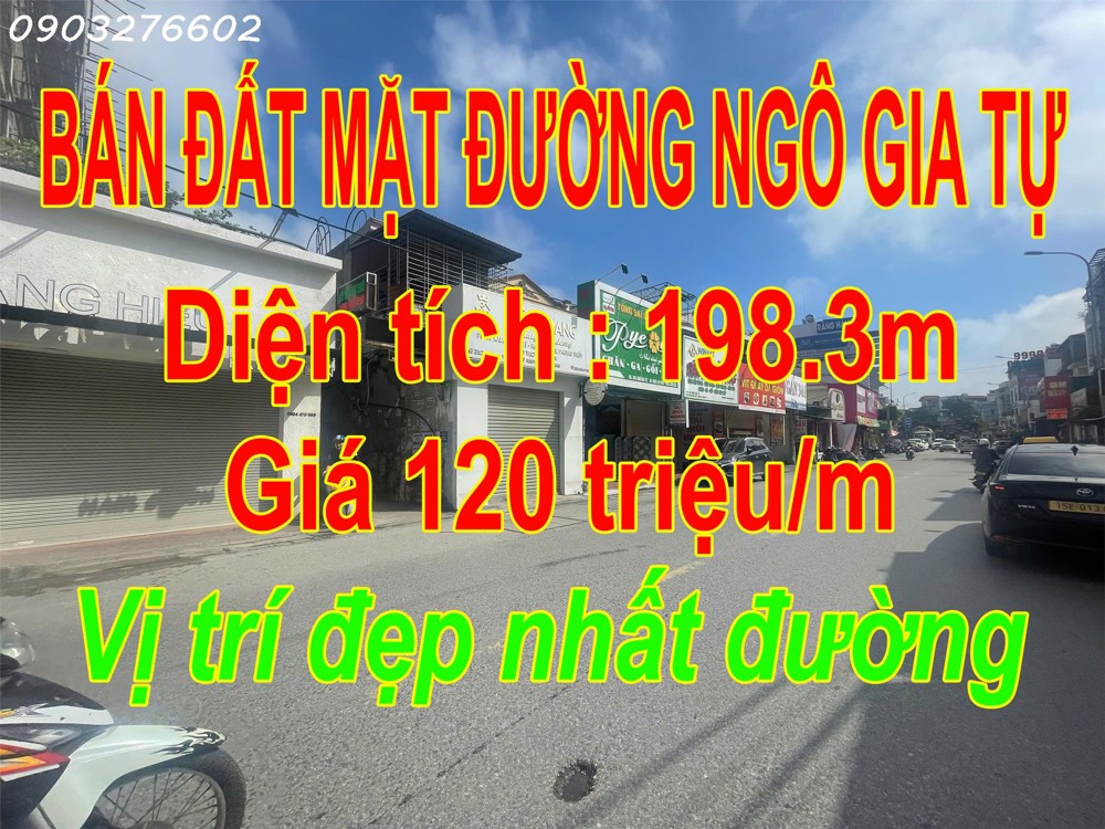 khả năng dự án vàng  nhà con đường tại Ngô Gia Tự, Hải An, 120 triệu/m2, 198m2