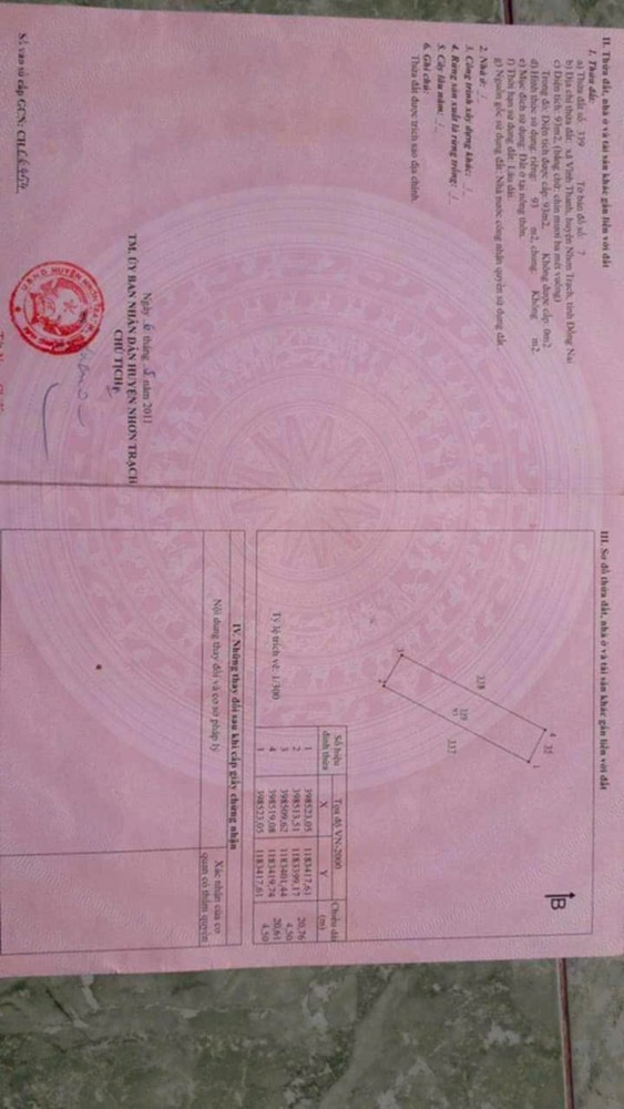 VỊ TRÍ ĐẸP - GIÁ TỐT- Chính Chủ Cần Bán Đất Tại Vĩnh Thanh, Nhơn Trạch, Đồng Nai