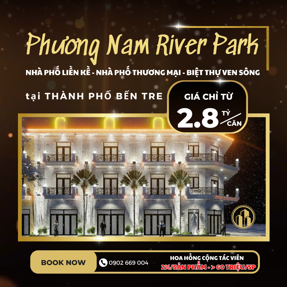 Bán Nhà Phố Liền Kề - Nhà Phố Thương Mại - Biệt Thự Ven Sông Tại Sơn Đông Thành Phố Bến Tre