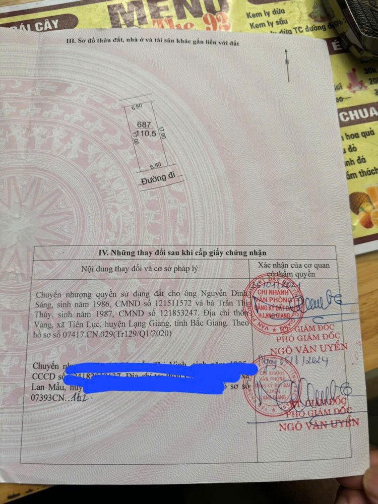 CHÍNH CHỦ BÁN NHANH LÔ ĐẤT ĐẤU GIÁ - XÃ TIÊN LỤC, LẠNG GIANG, BẮC GIANG