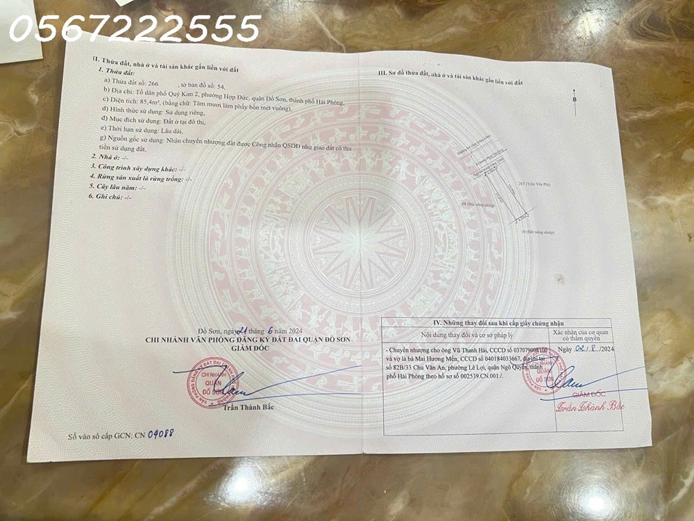 ĐẤT ĐẸP GẦN MẶT ĐƯỜNG PHẠM VĂN ĐỒNG – CHỢ QUÝ KIM, HỢP ĐỨC – ĐỒ SƠN  GIÁ CHỈ 2,2X TỶ  ZALO 0567 222