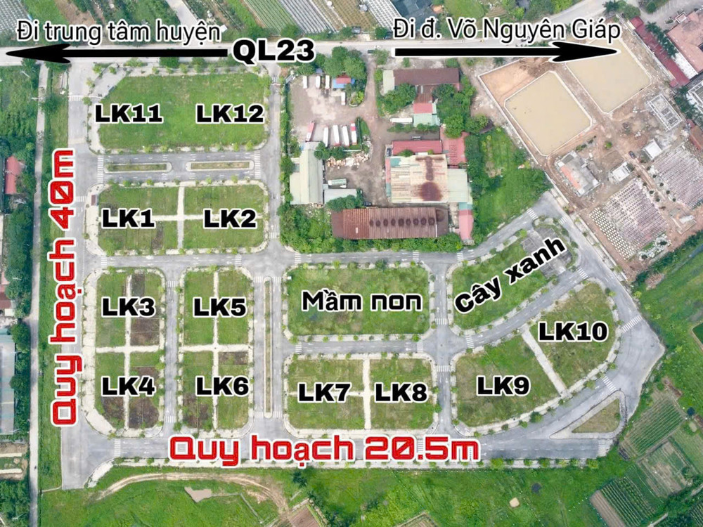 2 lô Tái Định Cư Bộ Công An - Tiên Dương