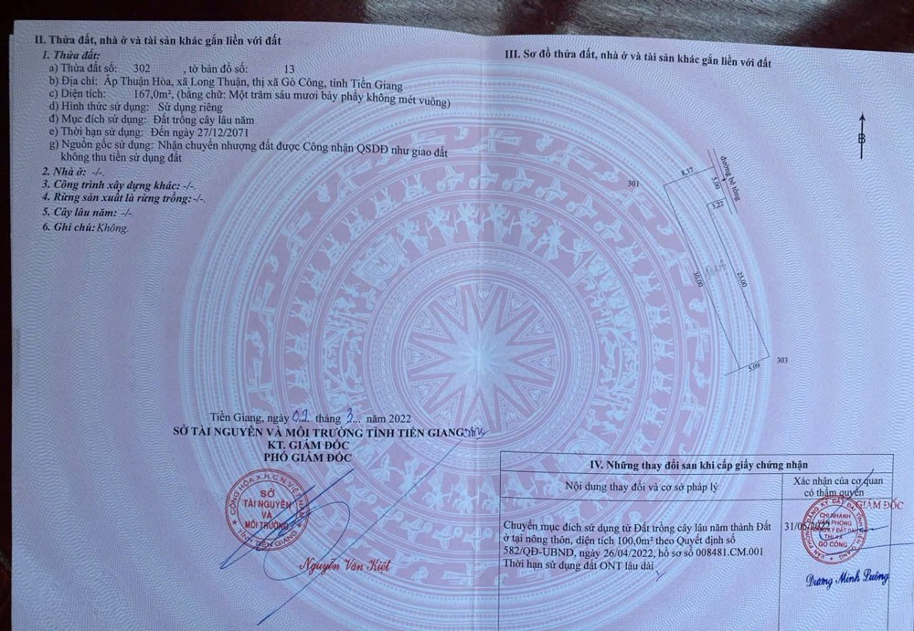 ĐẤT ĐẸP - ĐẦU TƯ SINH LỜI - Chính Chủ Bán Đất xã Long Thuận, Gò Công, Tiền Giang